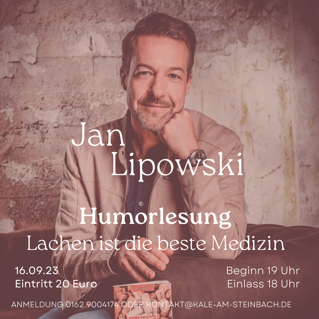 Humorlesung mit Jan Lipowski Kale Kreuzgewoelbe am Steinbach